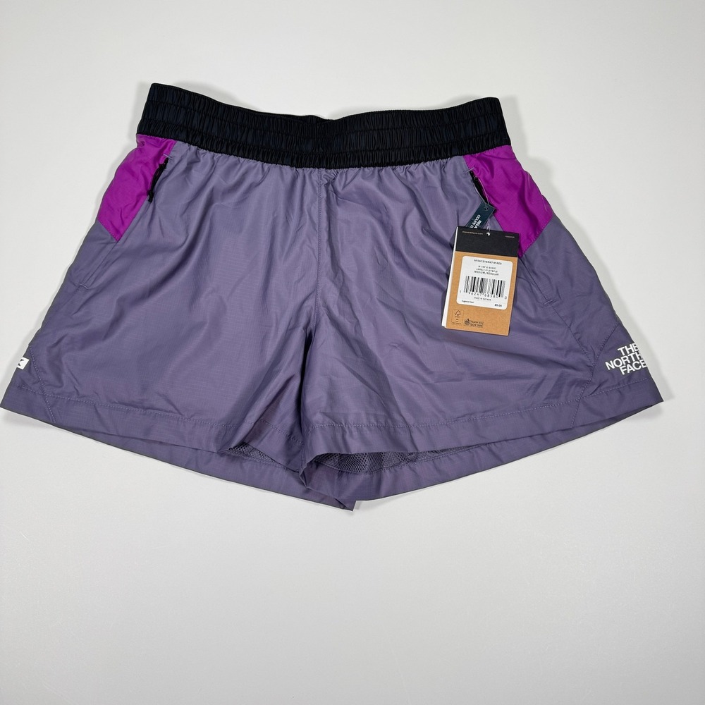 The North Face TNF X WindWall Lined Shorts Womens M Purple Black NWT Outdoor